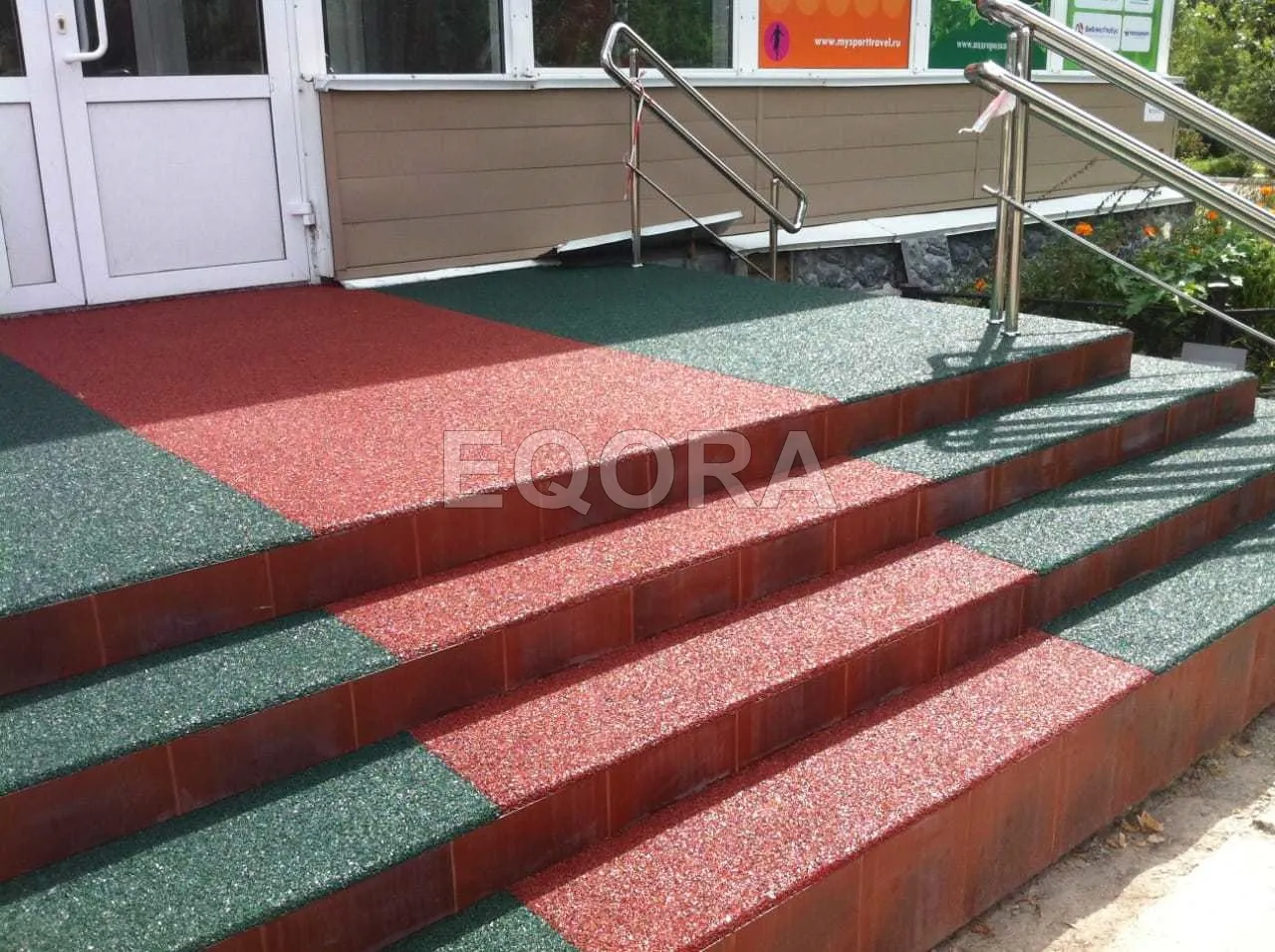 Резиновое покрытие на травмоопасные участки из резиновой крошки в Аше