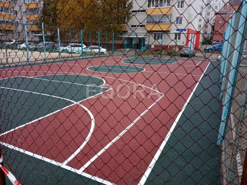 Резиновые покрытия из крошки для спортивных площадок в Аше
